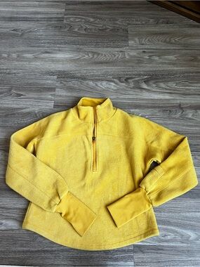 FP Movement by Free People Bright Yellow Half-Zip Turtleneck Fleece